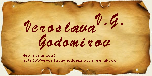 Veroslava Godomirov vizit kartica